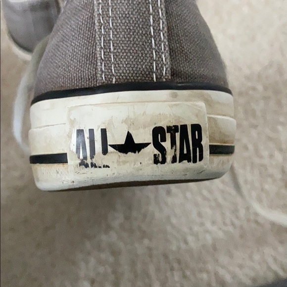 Grey All star (low top) Converse SIZE 6 (woman’s) - Picture 5 of 7
